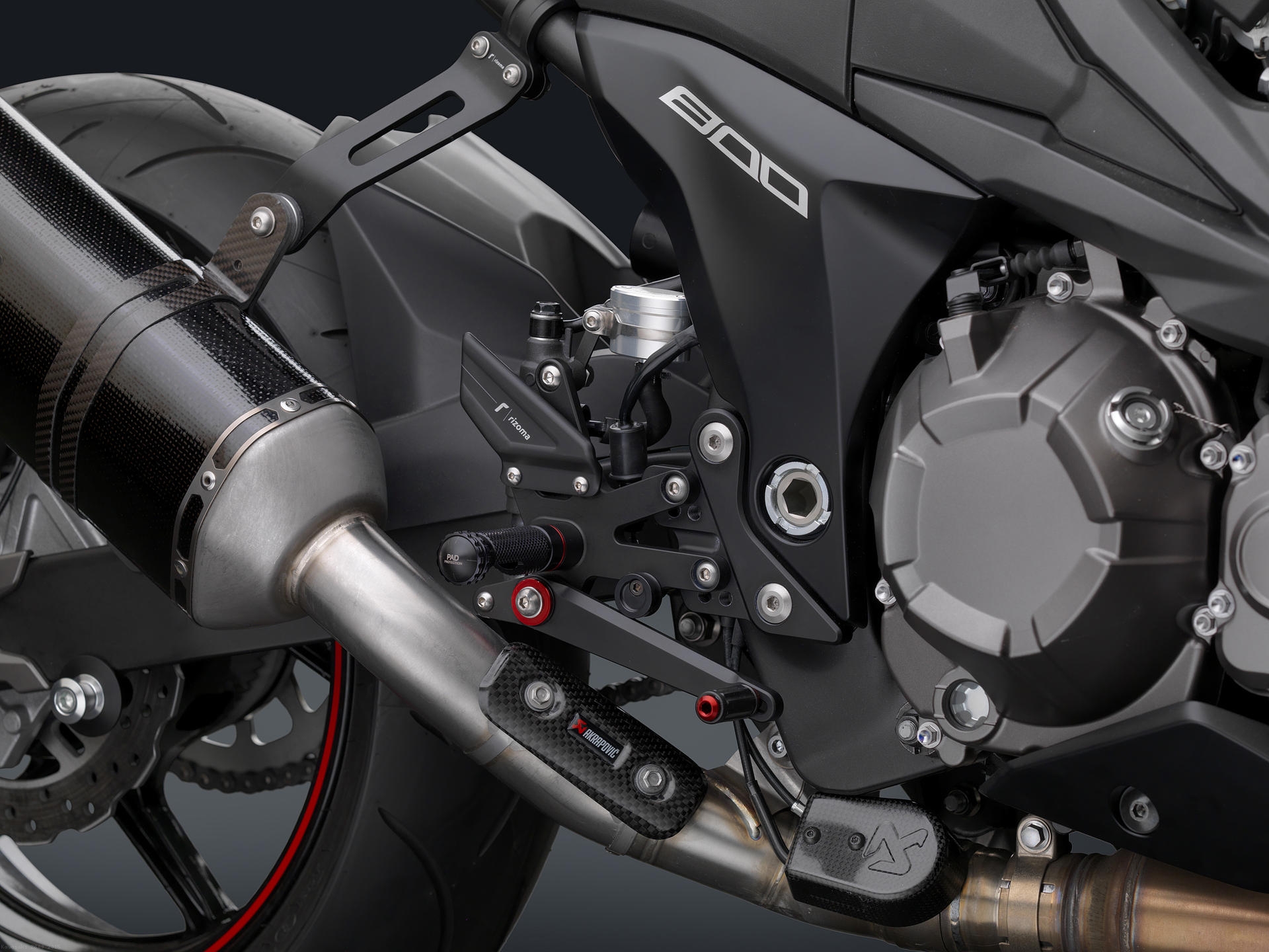 RRC Rearsets by Rizoma Kawasaki Z800 2015 PER318B
