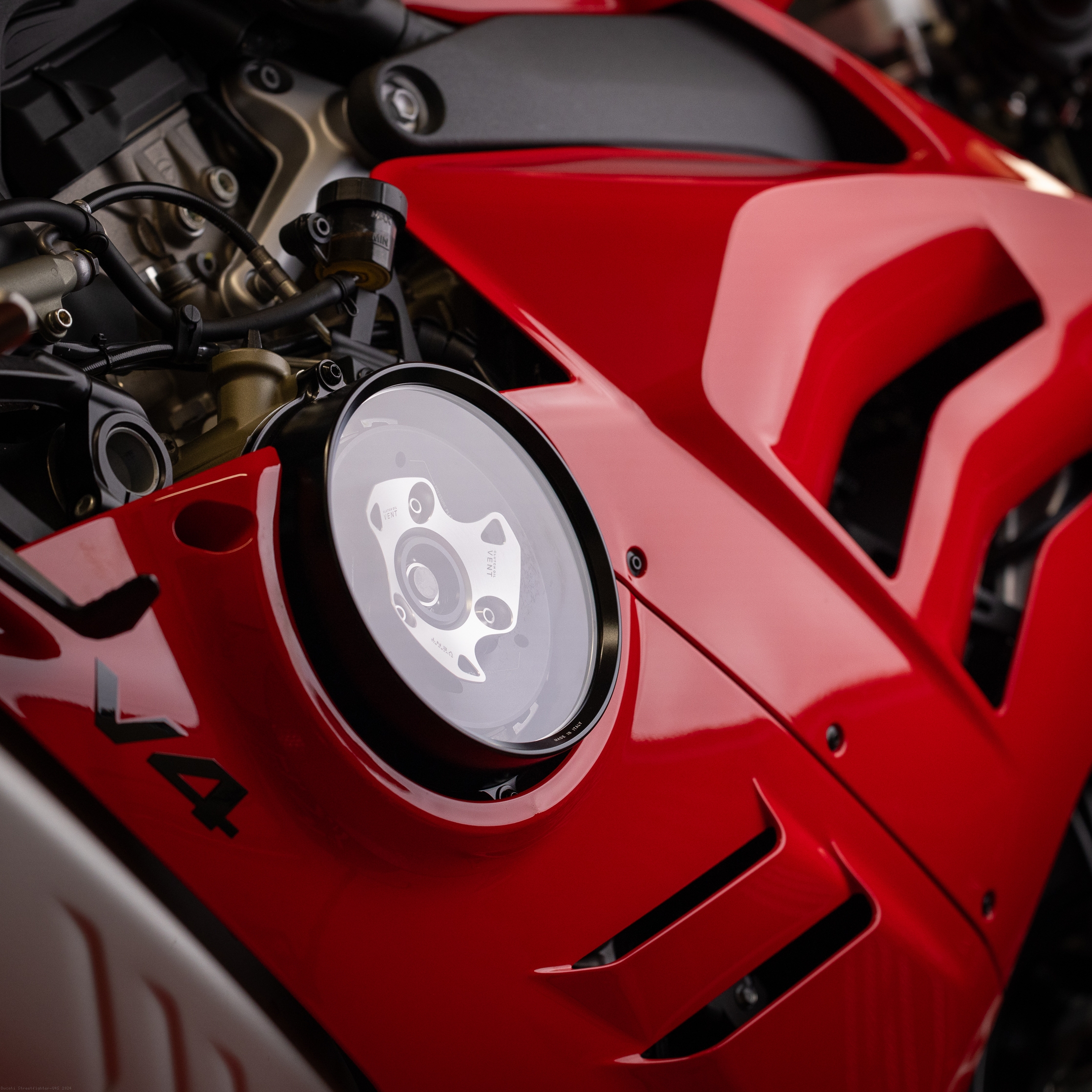 Clear Clutch Cover by Rizoma Ducati / Streetfighter V4S