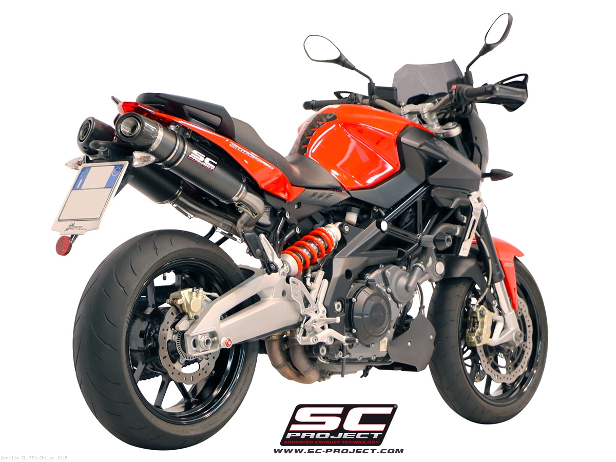 Oval Exhaust By Sc Project Aprilia Sl 750 Shiver 2015