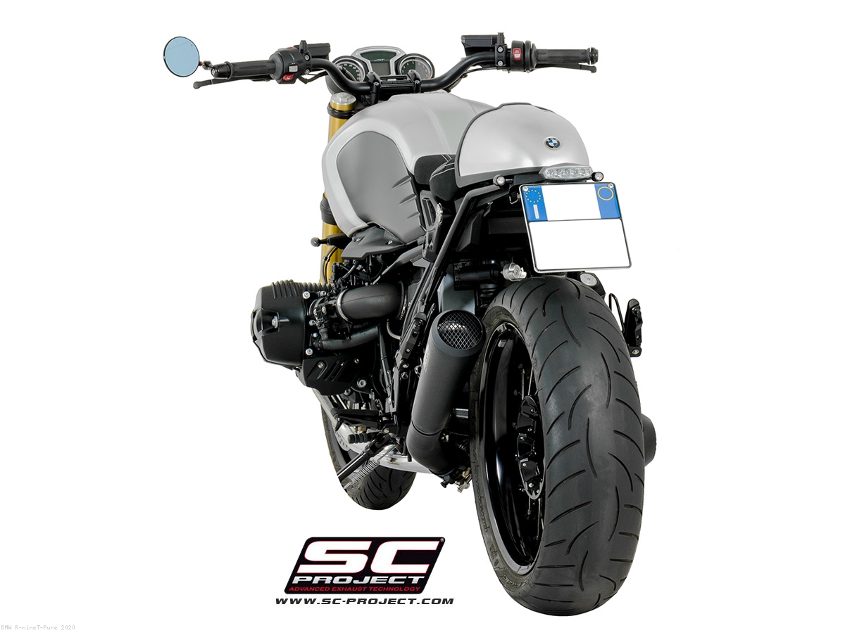 Conic 70s Style Exhaust by SC Project BMW R nineT Pure 2020 B18 37A70SMB