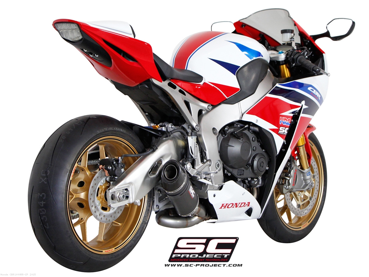 Oval Matte Carbon Exhaust by SC Project Honda CBR1000RR SP 2015