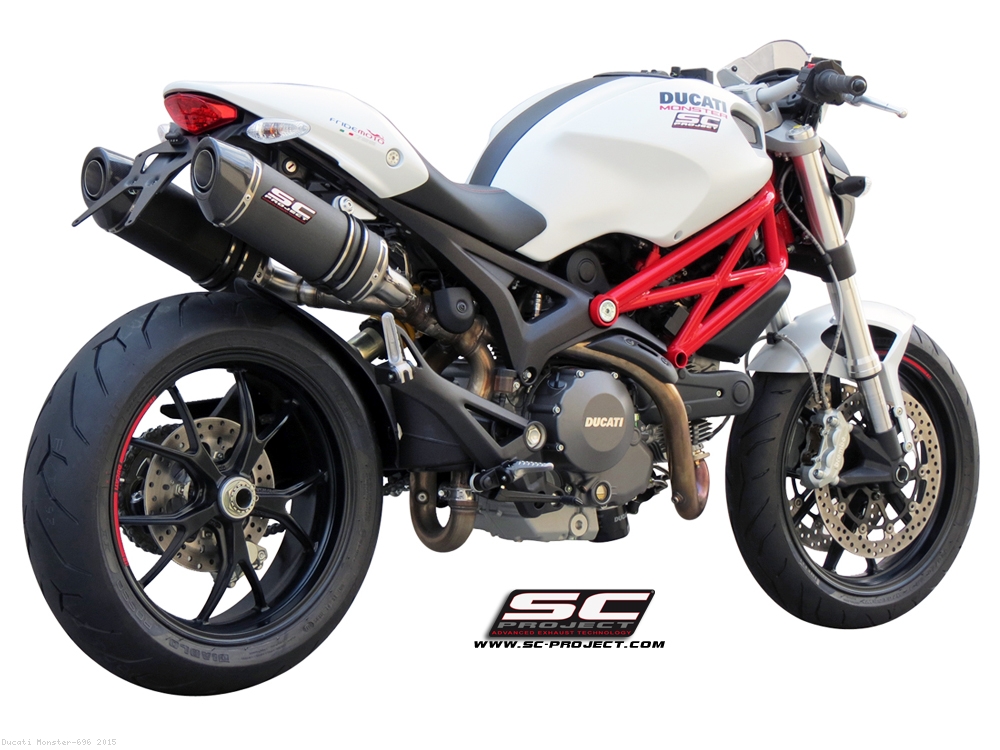 Oval Exhaust by SC Project Ducati Monster 696 2015 D04 12