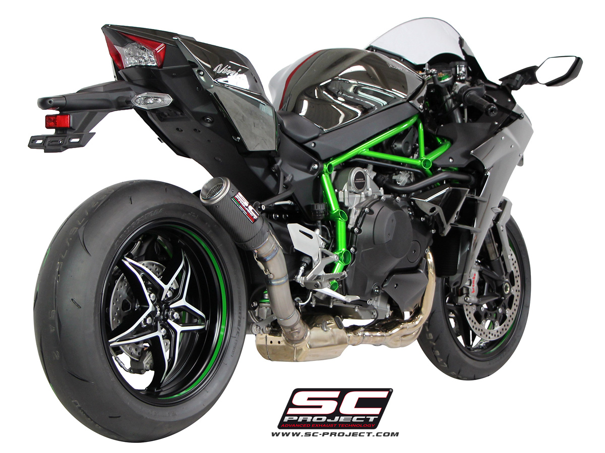 Kawasaki Ninja H2 (2015+ series) CRT Slipon Exhaust by SCProject