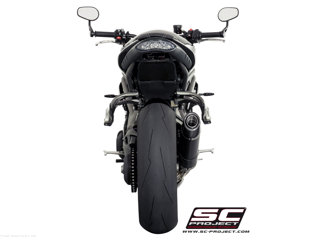 Oval Low Mount Exhaust By Sc Project Triumph Speed