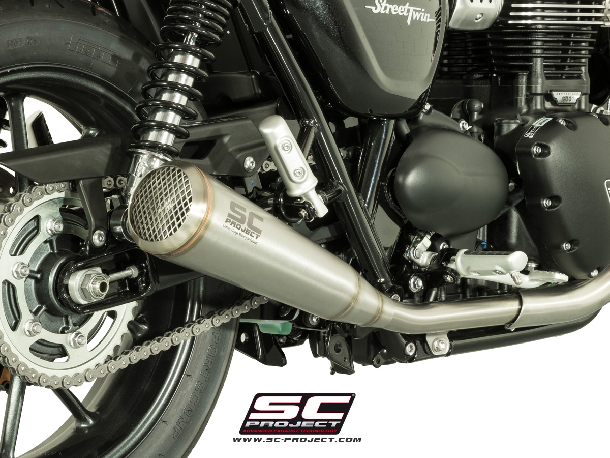 triumph street twin exhaust
