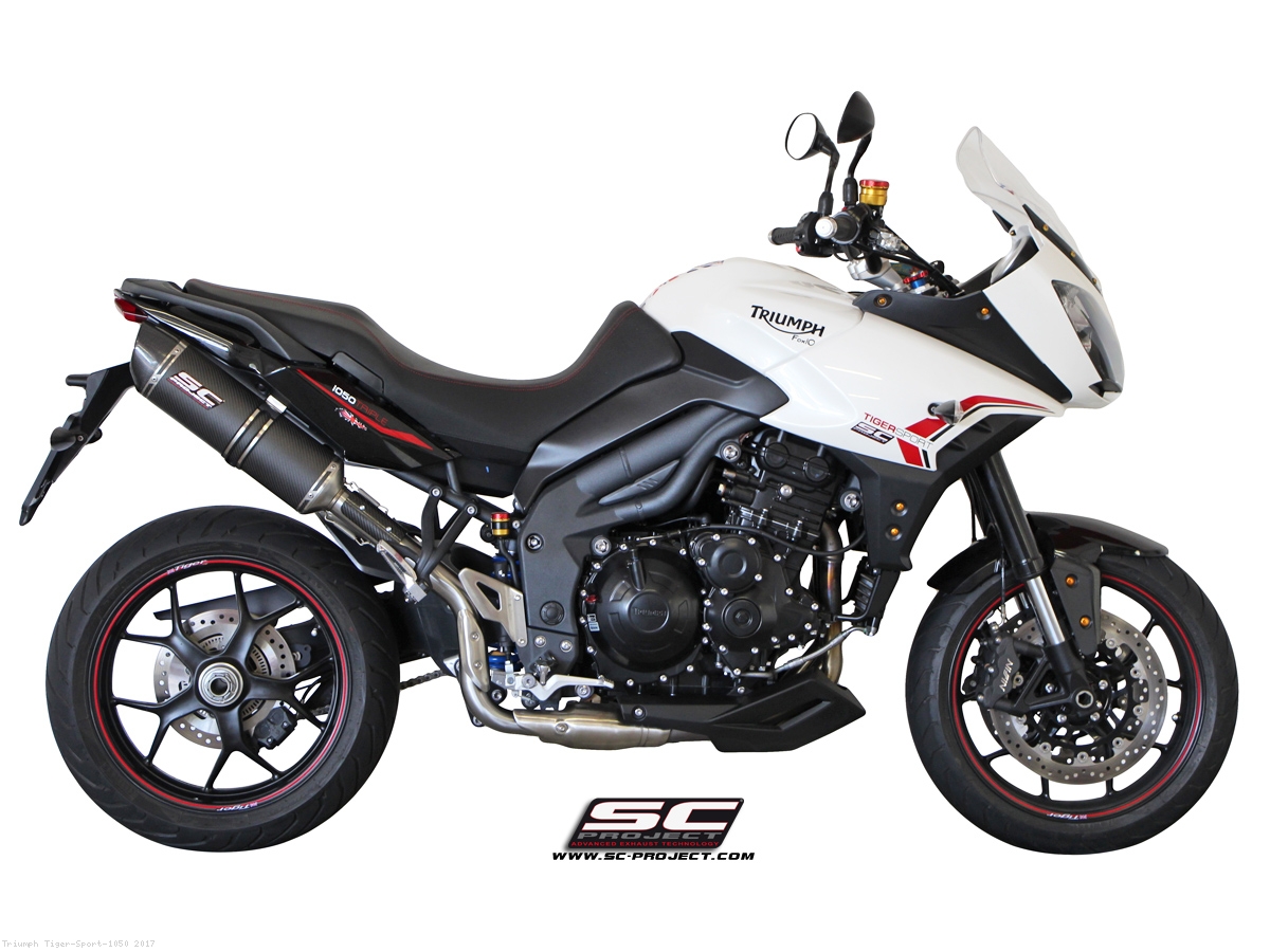Oval High Mount Exhaust by SC-Project Triumph / Tiger ...