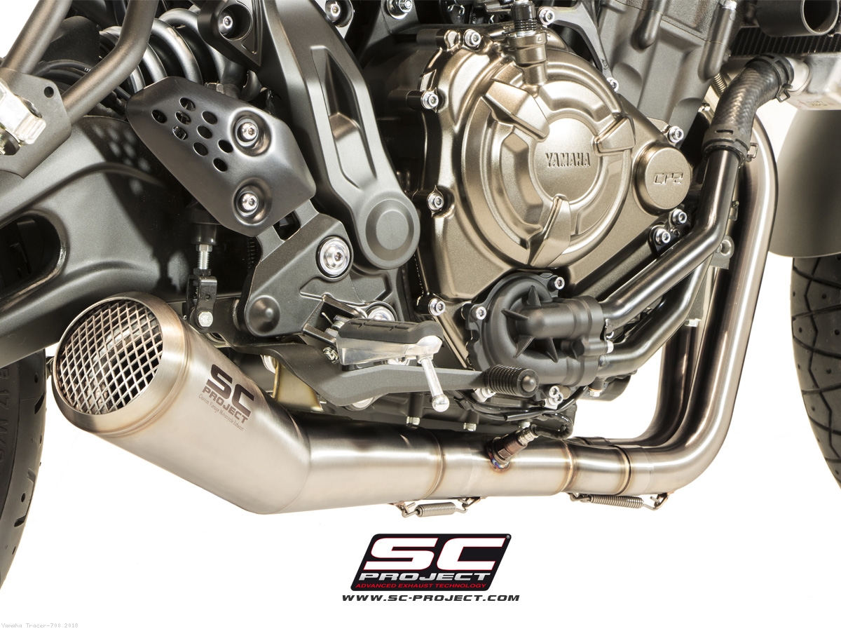 Conic 70s Style Exhaust by SC Project Yamaha Tracer 700 2018 Y14 C21A70