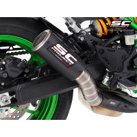 CR-T M2 Ti-Carbon Slip-On Exhaust with Titanium Mesh Outlet by SC-Project - K43-T67CR