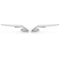 Open Box "STEALTH" Sport Mount Style Winglet Mirror Set by Rizoma