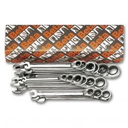Set of reversible ratcheting metric combination wrenches by Beta Tools
