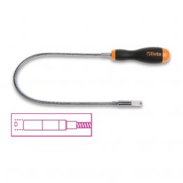 Flexible magnetic pick-up tool with LED light by Beta Tools