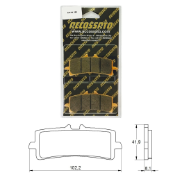 AGPA186 Brake Pad Kit by Accossato Racing