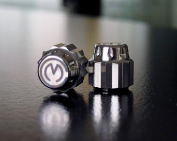 Titanium Tire Valve Stem Caps from MotoCorse