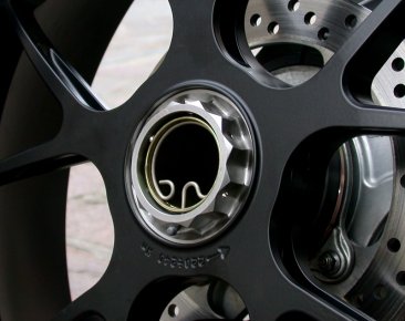 Billet Titanium Rear Axle Wheel Nut by MotoCorse
