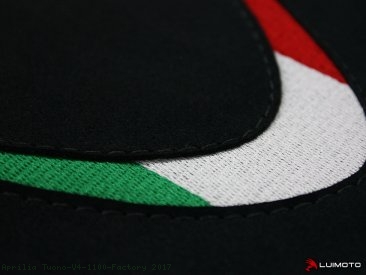 Luimoto "TEAM ITALIA" Seat Covers Aprilia / Tuono V4 1100 Factory / 2017