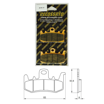 AGPA177 Brake Pad Kit by Accossato Racing