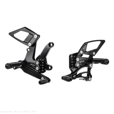 Adjustable Rearsets by Bonamici Kawasaki / Ninja 400 / 2024