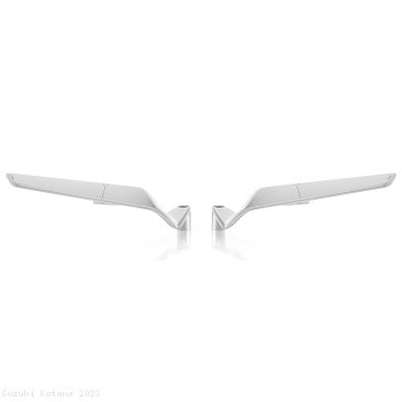 Open Box "STEALTH" Naked Mount Winglet Mirror Set by Rizoma Suzuki / Katana / 2023