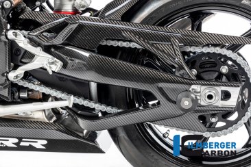 Carbon Fiber Left Side Swingarm Cover by Ilmberger Carbon