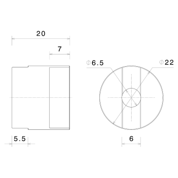 Rizoma End Mount Style Mirror Adapter BS729B