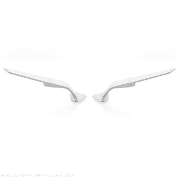 Open Box "STEALTH" Sport Mount Style Winglet Mirror Set by Rizoma Aprilia / RSV4 1100 Factory / 2023