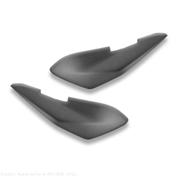 Carbon Fiber Exhaust Covers by DBK Special Parts Ducati / Hypermotard 950 RVE / 2022