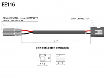 Turn Signal "No Cut" Cable Connector Kit by Rizoma