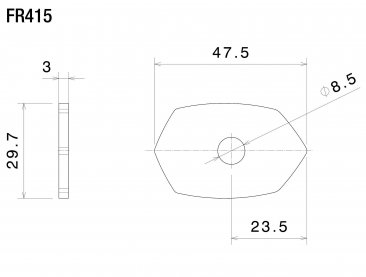 Rizoma Turn Signal Mounting Adapters FR415B