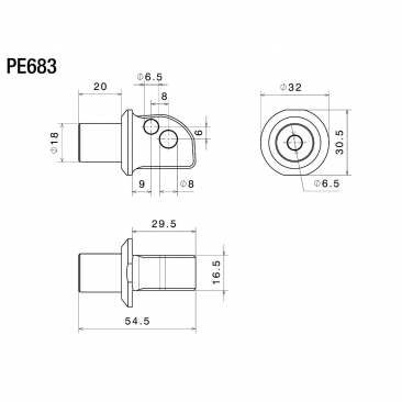 Rizoma Passenger Footpeg Adapter Kit