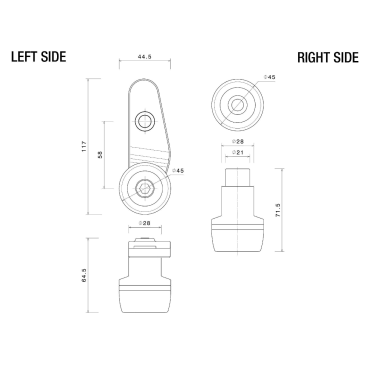 Frame Slider Kit by Rizoma