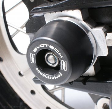 Rear Axle Sliders by Evotech Performance Ducati / Scrambler 800 Icon / 2015