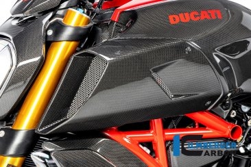 Carbon Fiber LEFT Air Intake Cover by Ilmberger Carbon Ducati / Diavel 1260 S / 2020