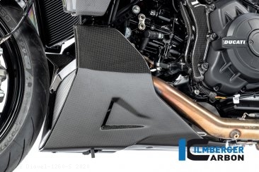 Carbon Fiber LEFT SIDE Bellypan by Ilmberger Carbon Ducati / Diavel 1260 S / 2020