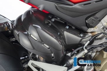 Ducati Panigale V4 100% Carbon Auspuff Hitzeschutz Hitzeschild Matt.