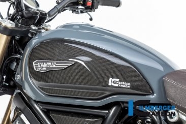 Carbon Fiber Tank Side Panel by Ilmberger Carbon Ducati / Scrambler 1100 / 2018