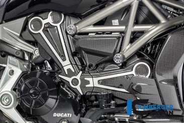 Carbon Fiber Cam Belt Covers with Chrome by Ilmberger Carbon Ducati / XDiavel / 2017