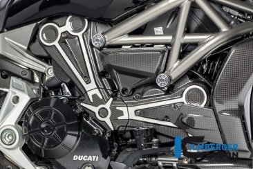 Carbon Fiber Cam Belt Covers with Chrome by Ilmberger Carbon Ducati / XDiavel S / 2022