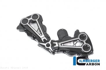 Carbon Fiber Cam Belt Covers with Chrome by Ilmberger Carbon Ducati / XDiavel / 2019