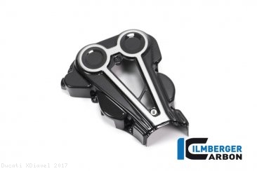 Carbon Fiber Cam Belt Covers with Chrome by Ilmberger Carbon Ducati / XDiavel / 2017