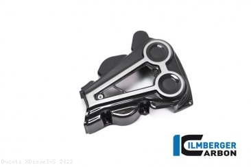 Carbon Fiber Cam Belt Covers with Chrome by Ilmberger Carbon Ducati / XDiavel S / 2022