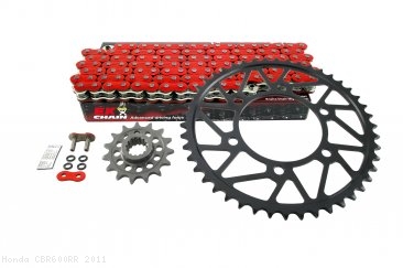 Superlite RS7 Series 520 Conversion Steel Sprocket and Colored Chain Kit Honda / CBR600RR / 2011