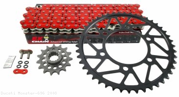 Superlite RS7 Series 520 Conversion Steel Sprocket & Chain Kit Ducati / Monster 696 / 2008