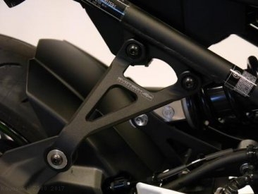 Exhaust Hanger Bracket with Passenger Peg Blockoff by Evotech Performance Kawasaki / Z900 / 2017