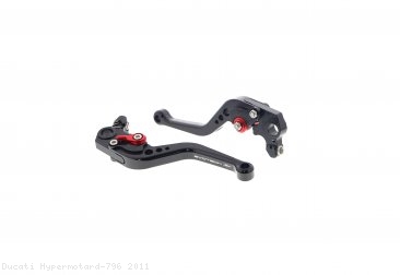 Shorty Brake And Clutch Lever Set by Evotech Ducati / Hypermotard 796 / 2011