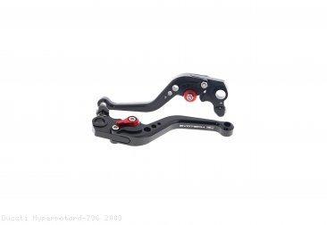 Shorty Brake And Clutch Lever Set by Evotech Ducati / Hypermotard 796 / 2009