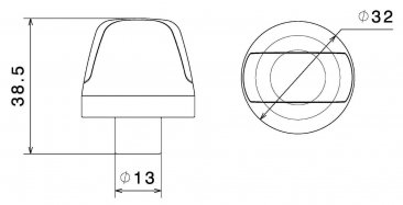 "SGUARDO" Bar End Turn Signal by Rizoma