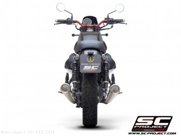 Conic "70s Style" Exhaust by SC-Project Moto Guzzi / V7 III / 2018
