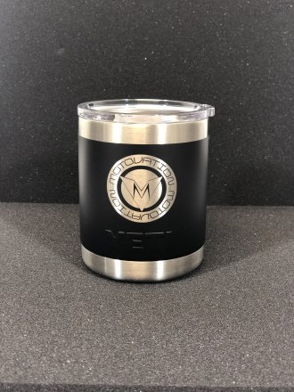 Limited Edition Custom "ROUND LOGO SERIES" Yeti Rambler Lowball Cup by Motovation Accessories Universal