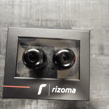 Open Box Rizoma Rounded Handlebar Caps / Bar Ends