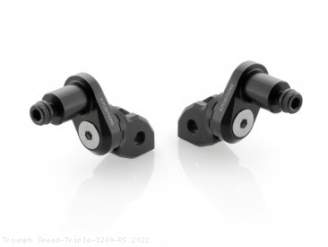 Eccentric Adjustable Footpeg Adapters by Rizoma Triumph / Speed Triple 1200 RS / 2022